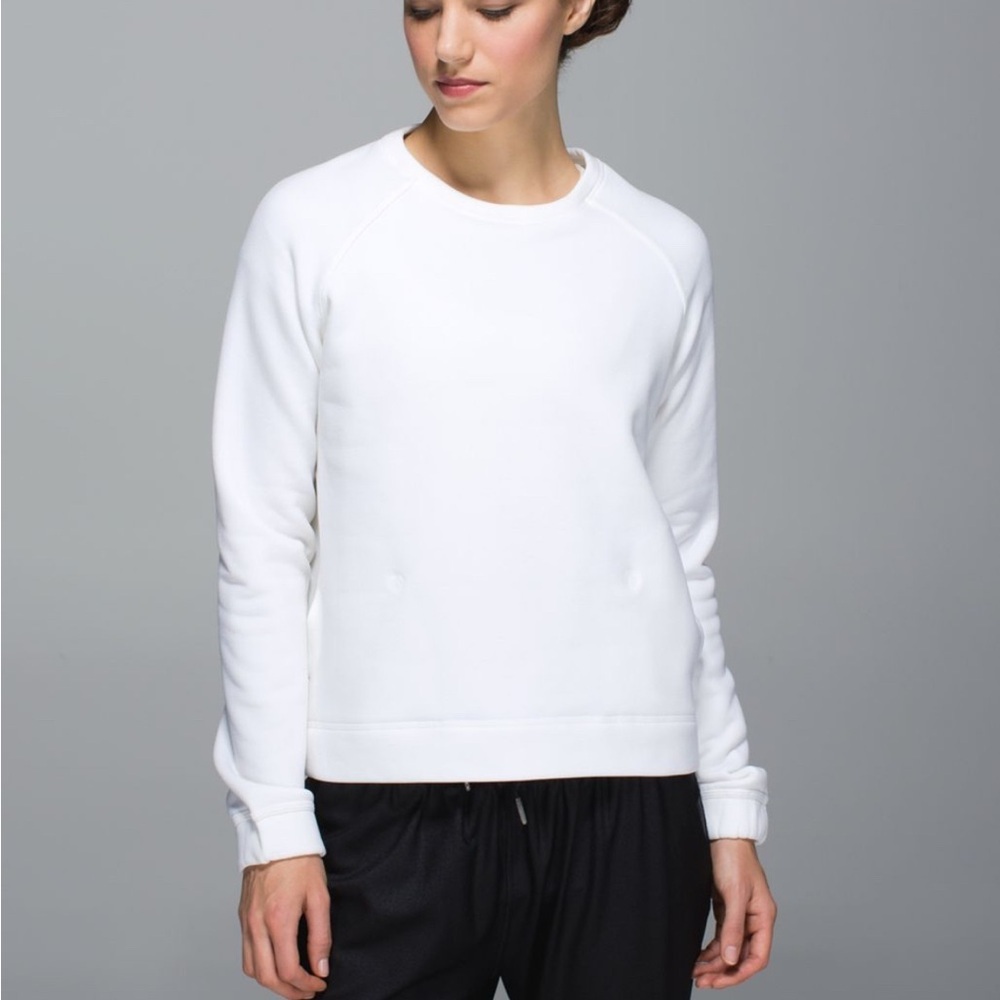 lululemon athletica White Crewneck Pullover